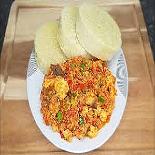 Boiled Yam and egg
