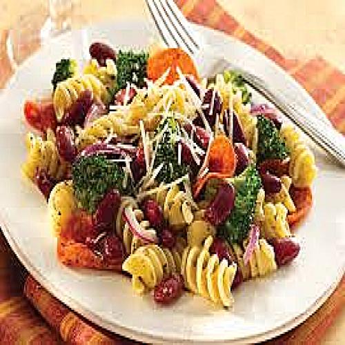 Macaroni & kidney  beans half