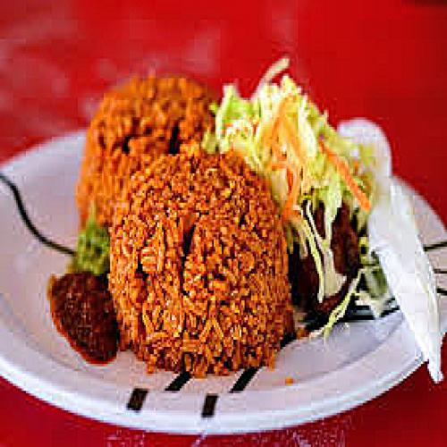 Jollof rice half