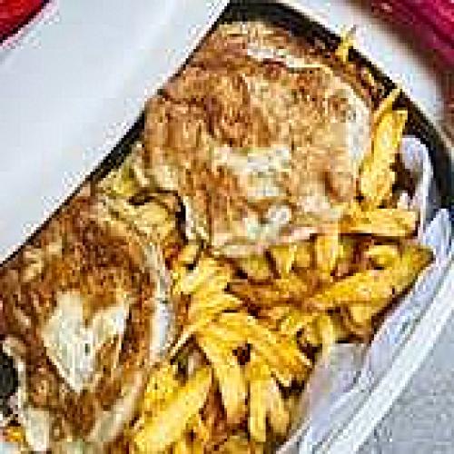 French fries with 2 eggs